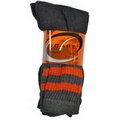 Unisex Scape Crew Sport Socks - Charcoal/Orange